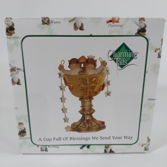 Charming Tails "A Cup Full‎ of Blessings" Mice - Picture 1 of 5